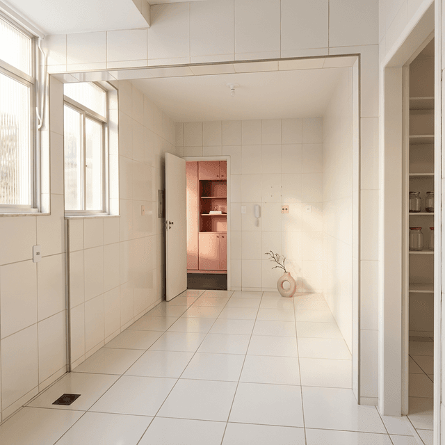 Despensa anexa à cozinha