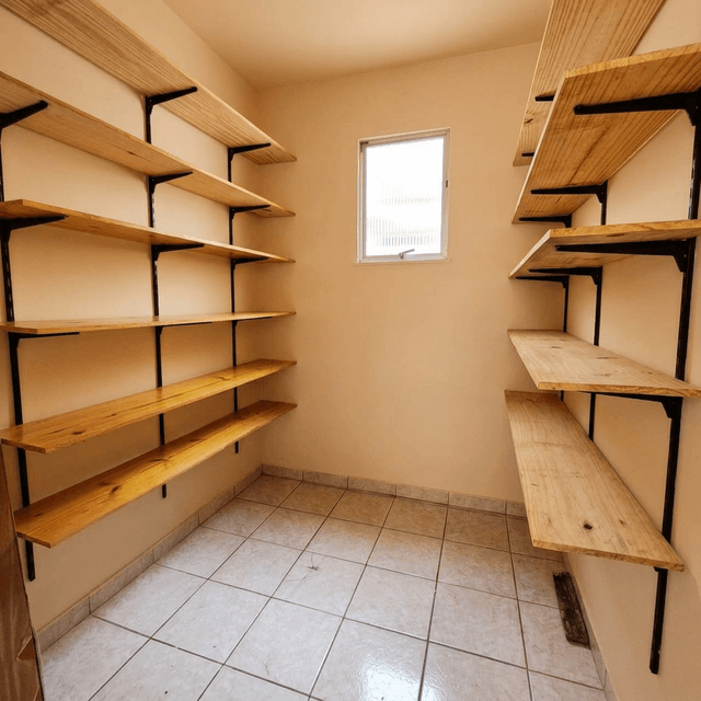 Prateleiras da despensa